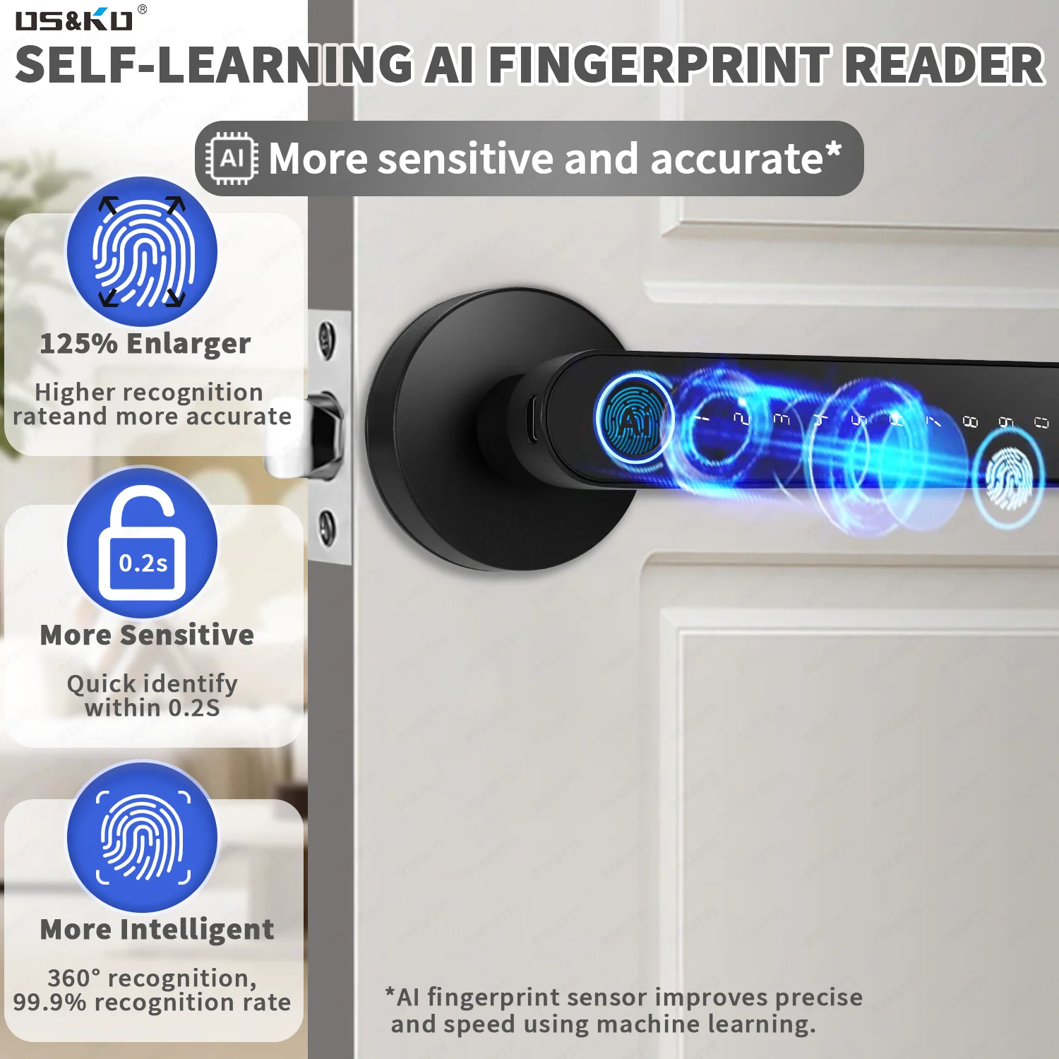 TTlock 앱 지문 스마트 도어락 RFID 카드 전자 - Smart Home Door Lock 리뷰 및 가격