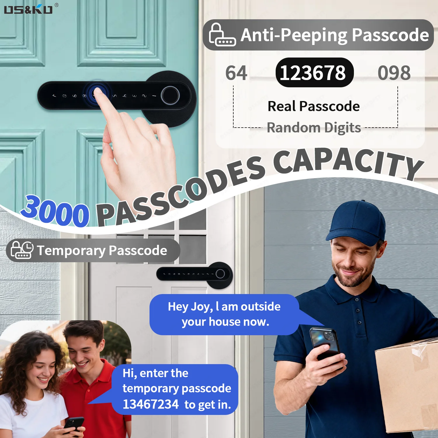 TTlock 앱 지문 스마트 도어락 RFID 카드 전자 - Smart Home Door Lock 리뷰 및 가격