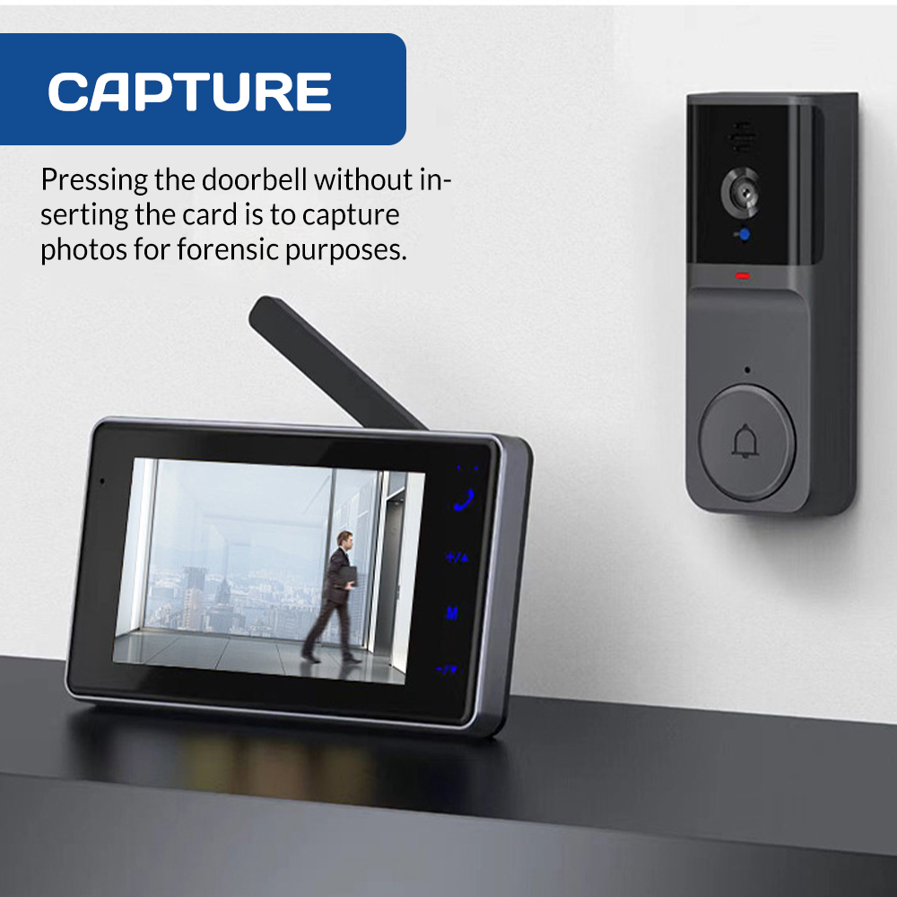 4.3인치 HD IPS 스크린 무선 비주얼 인터콤 초인 - Smart Home Video 리뷰 및 가격