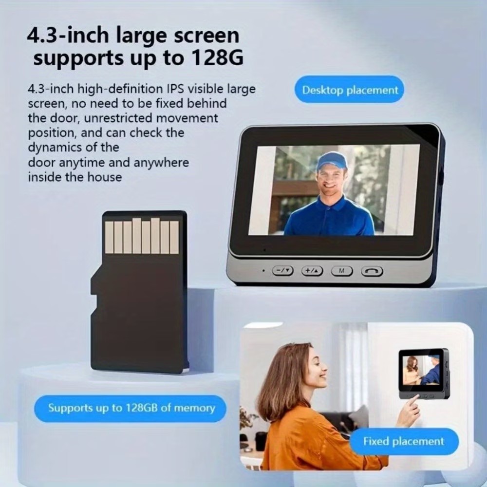 4.3인치 IPS 화면, 2.4GHz 무선 연결, 화면 - Smart Home Video 리뷰 및 가격