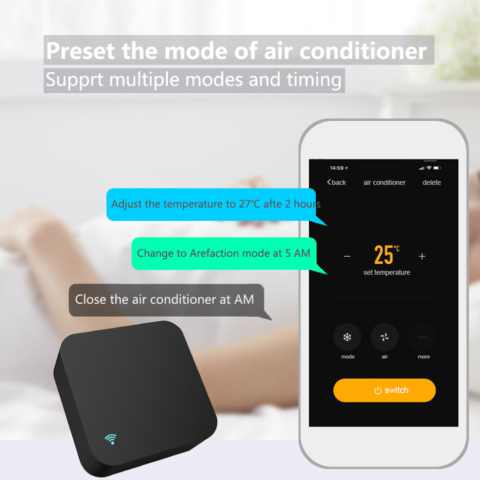 에어컨 TV 용 Tuya WiFi IR 원격 제어 Al - Universal Remote Smart Home 리뷰 및 가격