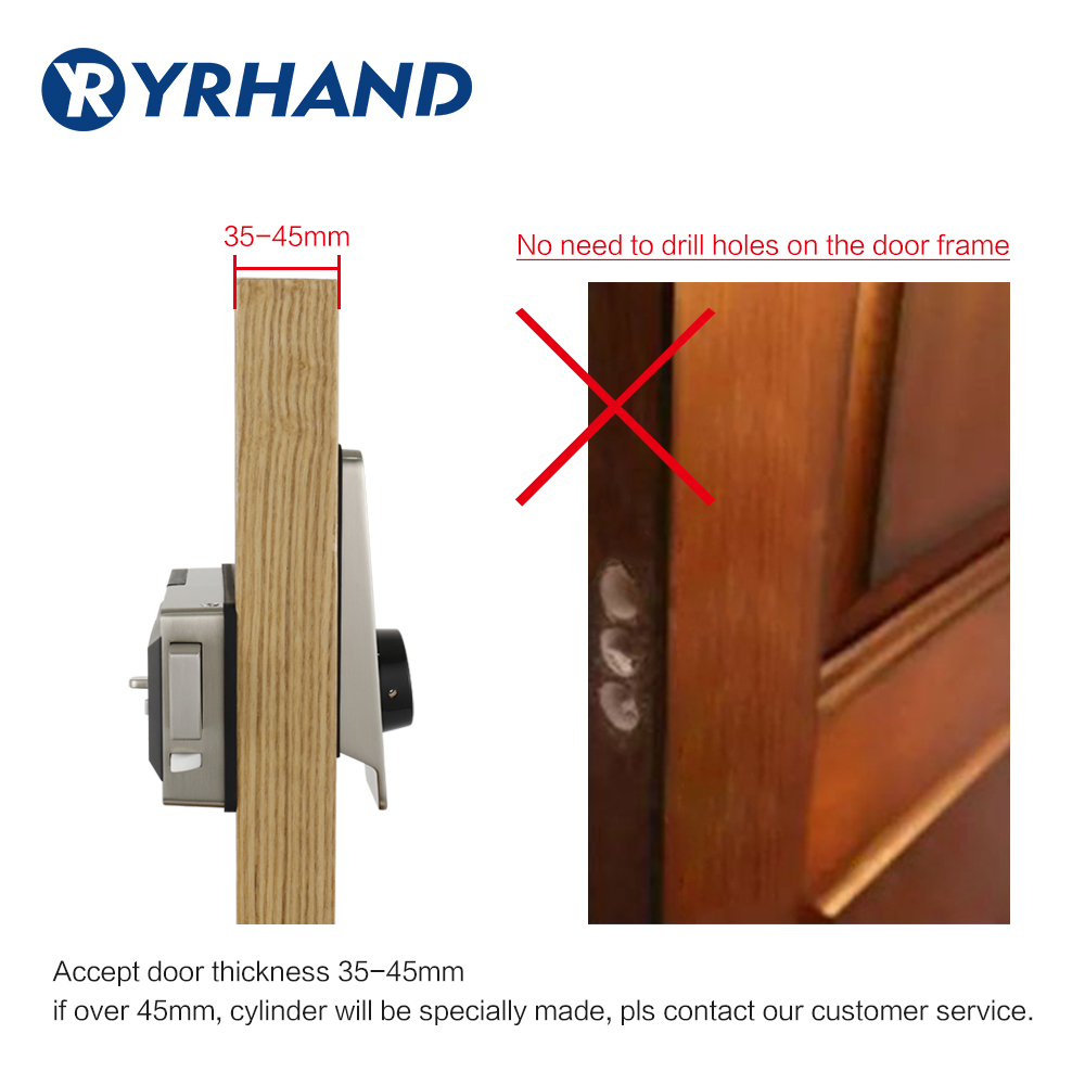 방수 스마트 도어 림 잠금 장치, 블루투스 앱 RFID - Smart Home Door Lock 리뷰 및 가격